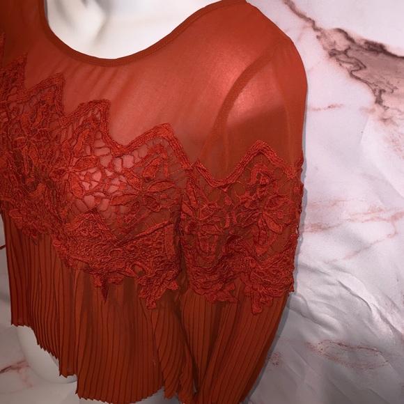 Lulumari Burnt orange Long sleeve blouse - Picture 3 of 8